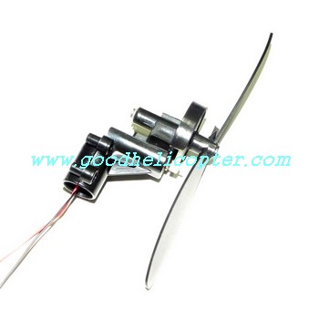 fq777-502 helicopter parts tail motor + tail motor deck + tail blade - Click Image to Close